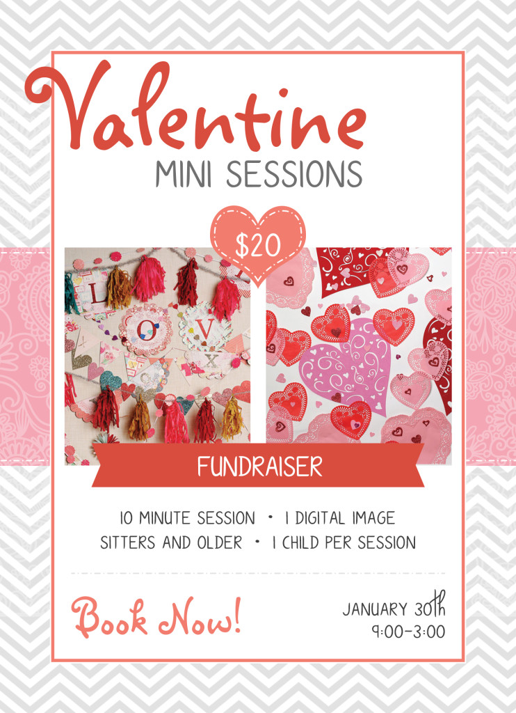 Valentines, mini session, fundraiser, kids, pictures